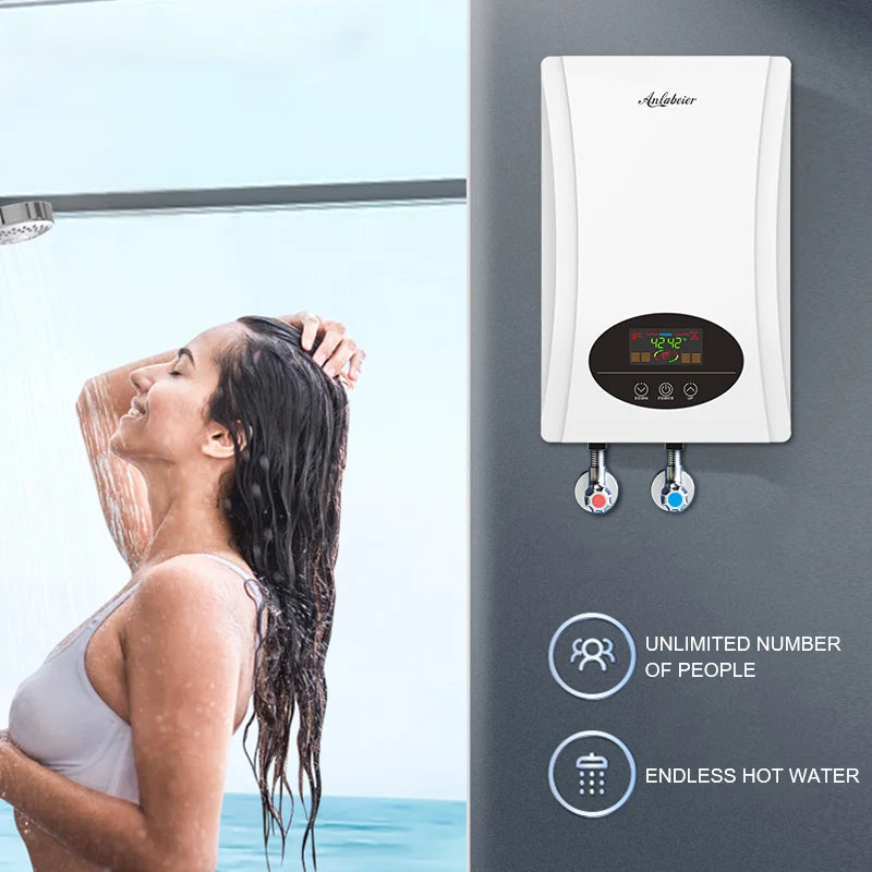 Competitive Price 220v 8000w Fast Heating Instant Water Heater Bathroom Shower Hot Mini Electric Water Heater for Shower