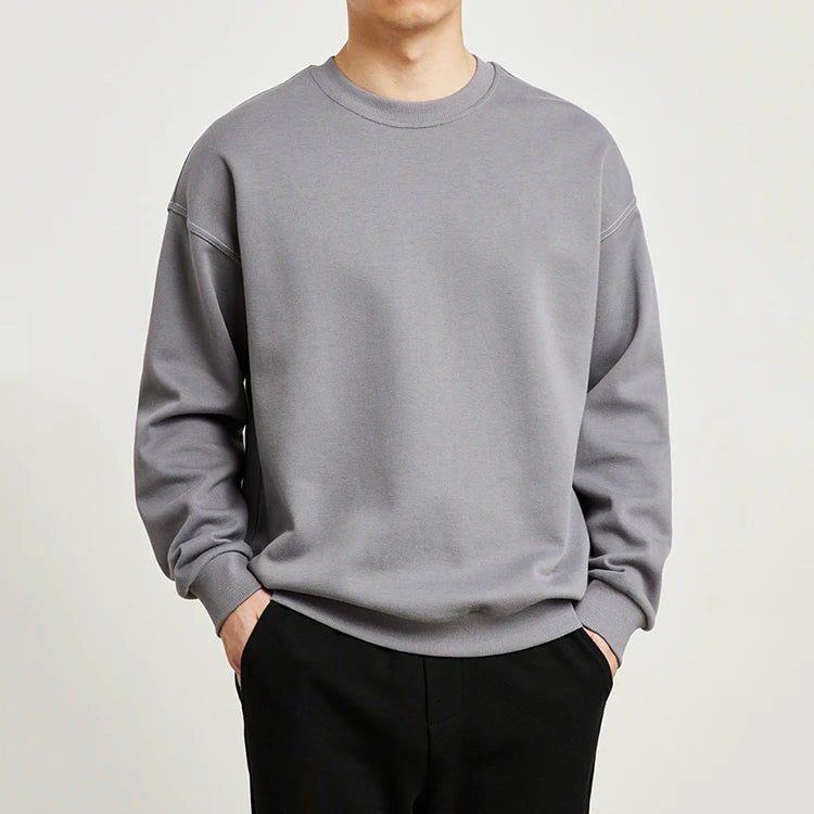 Men's 100% Heavy Cotton French Terry Print Crewneck Luxury Quality Oversized Drop Shoulder ODM Designer Custom Streetwear
