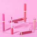 Succsion Wholesale  Vegan Cute Makeup Liquid Lipstick Private Label Custom Lip Gloss With Clear Lip Gloss Tubes