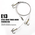 OEM 38.07Inch High-Carbon Steel Fishing Hook Big Game Fishing Rig with Bearing Swivel 4# Treble Hook Fishing Gear and Tackle
