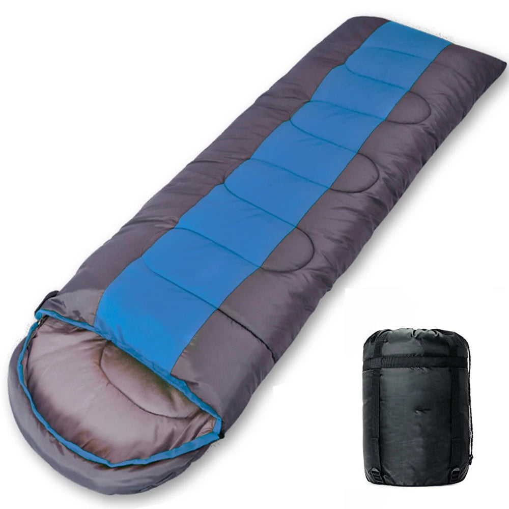 Lightweight 4-Season Outdoor Travel Hiking Camping Envelope Sleeping Bag Single Polyester Adults Children Summer Camping Bed