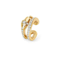 LOZRUNVE 925 Silver Brand Designer No Piercing Earring Fashion Emerald Stone Snake Ear Cuff
