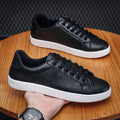 Mens White ShoesPU Face Comfortable and Lightweight Breathable Waterproof Stain Resistant Wear-resistant Low Cut Sports Shoes