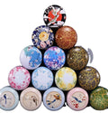 Luxury Round Customize Printed Small Tea Tin Can Seamless Metal Packaging Candle Tins with Lid