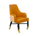 YH Luxury Comfortable Casino Gaming Chairs Player Poker Roller Chairs Embroidery Logo Vip Baccarat Chair With Rolls