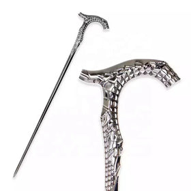 Luxury Alloy Walking Stick Men Steampunk Decorative Walking Cane Women Fashion Vintage Walking Stick