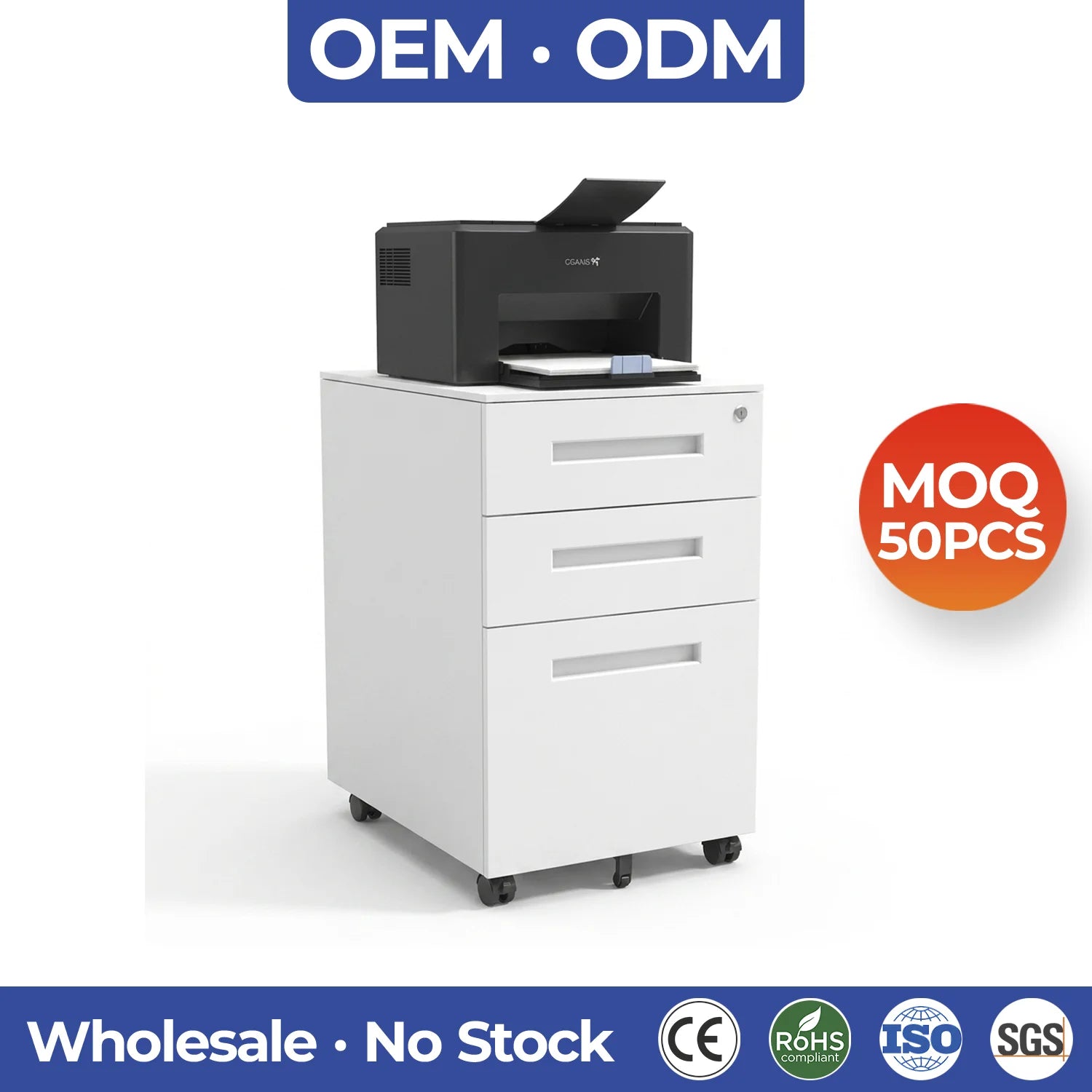 Mobile 3 Drawer Pedestal Cabinet Mobile Compact File Cabinet Mobile Pedestal Cabinet