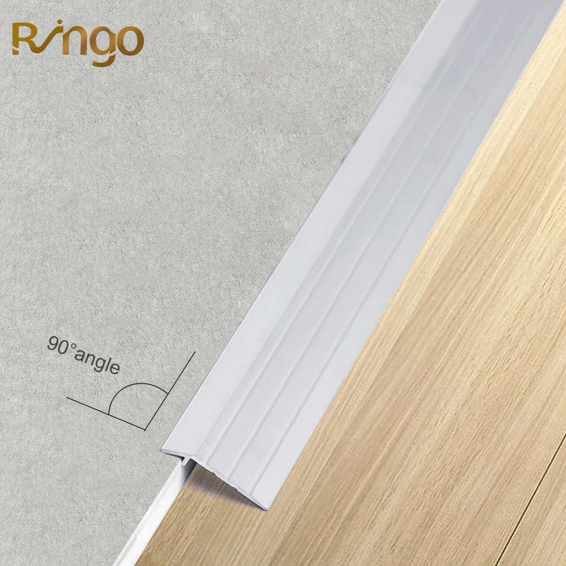 Foshan FSF Modern Waterproof Durable Hotel Flooring Accessories Self-Adhesive Aluminum Cover Strip Floor Edging Trim Laminate