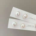 Best Quality 8-9mm Baroque Pearls 925 Sterling Silver Natural Freshwater Pearl Stud Earrings