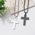 New Style Stylish Stainless Steel American Flag Cross Pendant Necklace Jewelry for Men Father's Day Gifts