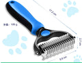 Heavy Duty Pet Dog Grooming Brush Tool for for De-Matting & Shedding Undercoat Rake Comb for Dogs Cats Dog Shedding Brush