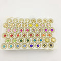 SINRONG Women's Accessories Hexagonal Full Drill Rig Flat Back Crystal Rhinestone Adhesive DIY Hair Clip Hoodie Star Plastic