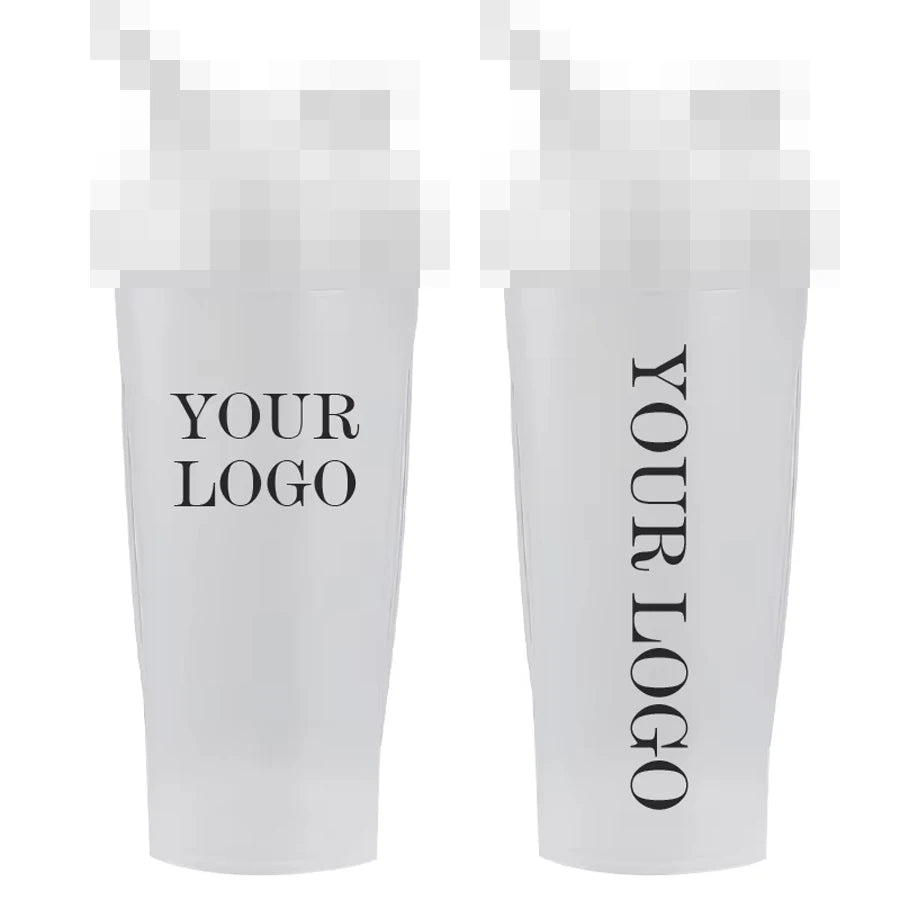 New Style Christmas Plastic Water Bottle 400Ml 600Ml Sports Fitness Shaker Cups Bpa Free Water Gym Protein