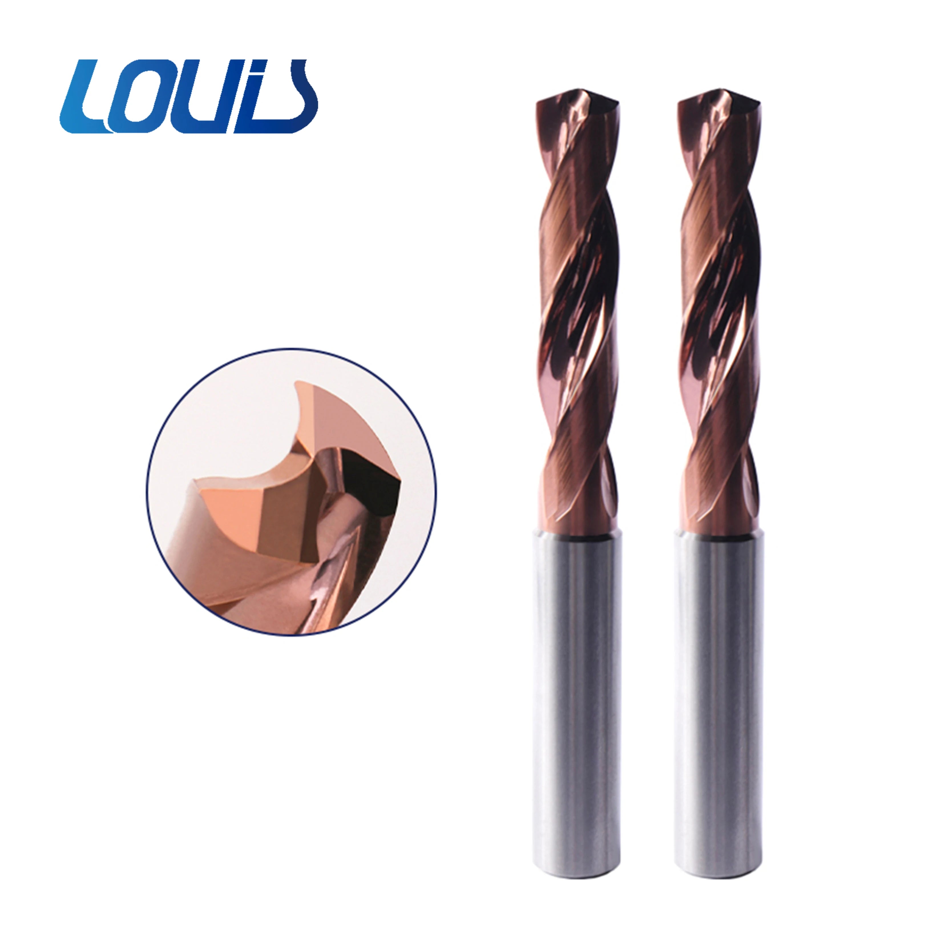 Super Hard 120 Degree Tungsten Steel Carbide Drill Bit Extended Deep Hole Drilling for Stainless Steel for Machine Tools