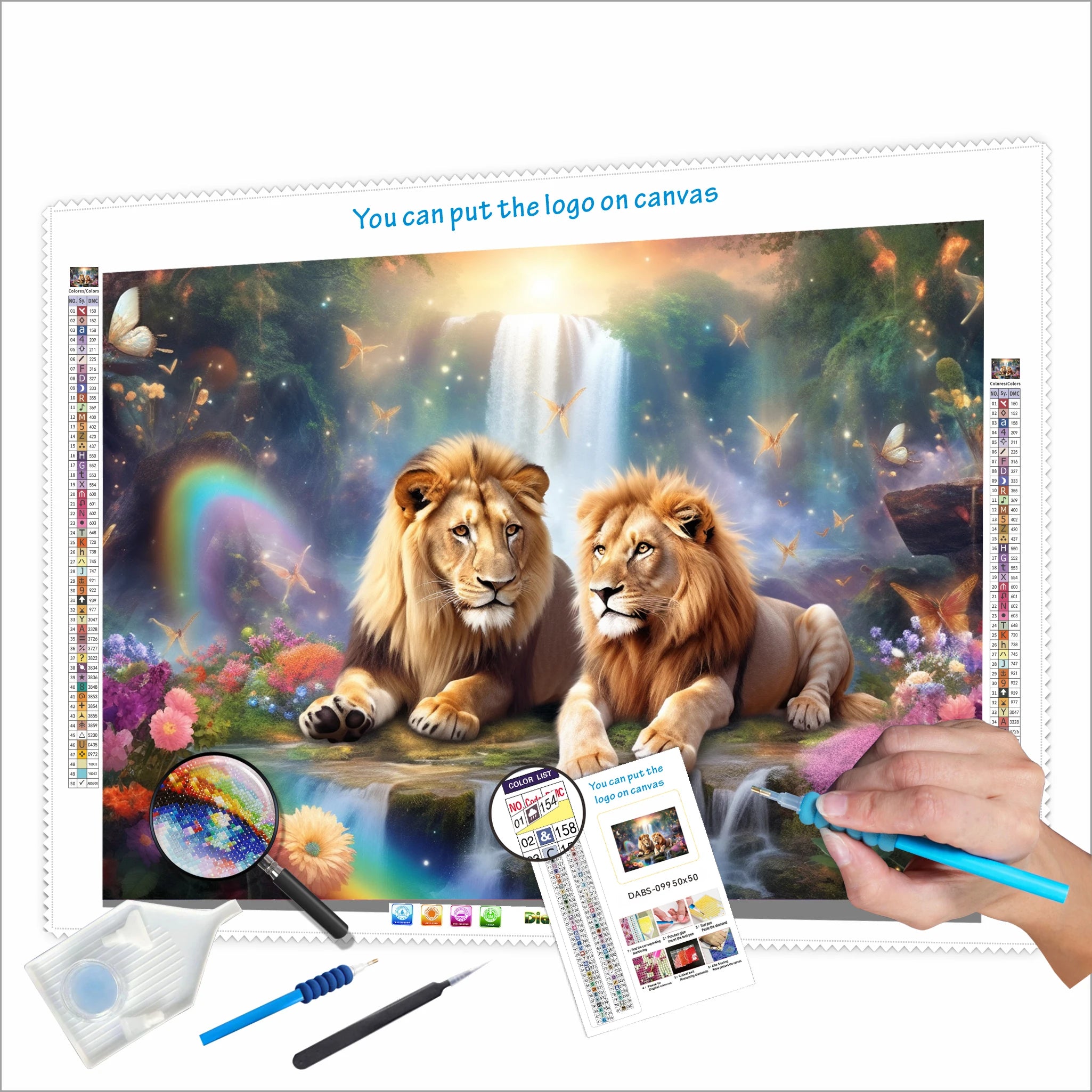 N-2125 Custom 5D Diamond Painting Wall Art Manufacturer Wholesale Printed Animal Paintings Home Decor DIY Diamond Painting Kits