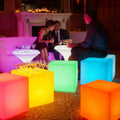 Modern Outdoor LED Cube Seat Lighting L-Size Plastic Bar Chairs for Hotel and Garden LED Garden Cube with L Packing