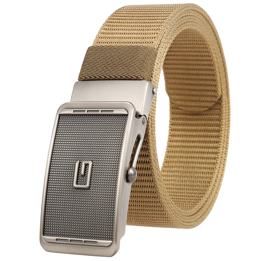 LY36-23631-1 Men Nylon Braided Formal Belt Fashion