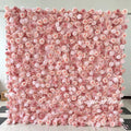 O-W045 Customs 3D 5D Roll up Slik Rose Backdrop Hanging Curtain Flower Wall Fabric Wedding Stage Background Decoration
