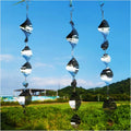 P105 Outdoor Garden Yard Decor Reflective Bird Devices Wind Spinners Deterrents Bird Reflectors to Keep Birds Away Metal 59CM