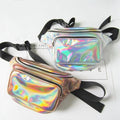 Ultra-Light Laser PU Waterproof Women Waist Bag Crossbody Chest Bag Outdoor Sport Customizable Fanny Pack Accessory