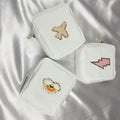 Stock S M L XL Ice Blue Nylon Pouch Bag Multi Colors Gift Wedding Bridesmaid Cosmetic Bag for Girls Women Large Makeup Bag
