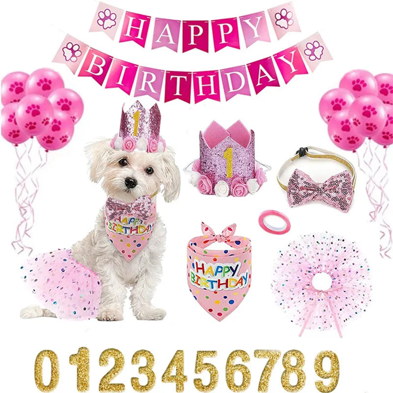 Pet Party Supplies Dog Birthday Balloon Set