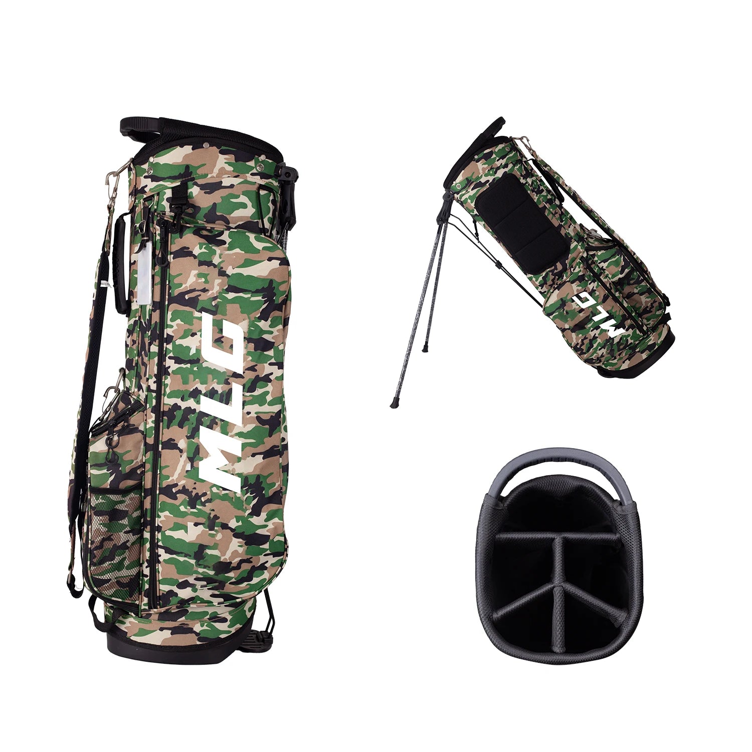 Wholesale Custom Design Waterproof Lightweight Nylon Fabric Golf Stand Bags Unisex