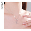 Irregular Circle Necklace 925 Sterling Silver Jewelry Necklace Luxury Jewelry Pendant Necklace for Women Love Charms