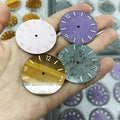 Stone Wrist Watch Dials Spare Parts Natural Labradorite Stone Watch Dials