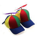 Kid Adult Party Decor Funny Hat Dream Fly Colors Baseball Cap With Fan Topper
