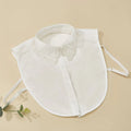 Elegant Detachable Shirt Collar Half Shirt Replacement Neckline Accessories for Women Dresses Fashion Style