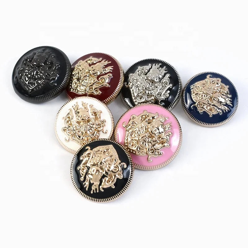 Deepeel D4-7 10-28mm Clothing Accessories DIY Sewing Material Women's Suit Metal Buttons British Style Coat Decorated Buttons