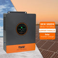 PowMr New Product 5000W Solar Inverter 48V 110/120V Pure Sine Wave Solar Inverter With MPPT Solar Charge Controller