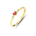 Design Minimal Accessories Custom 18k Gold Heart Mossanite 925 Sterling Silver Jewelry Promise Wedding Rings for Girls