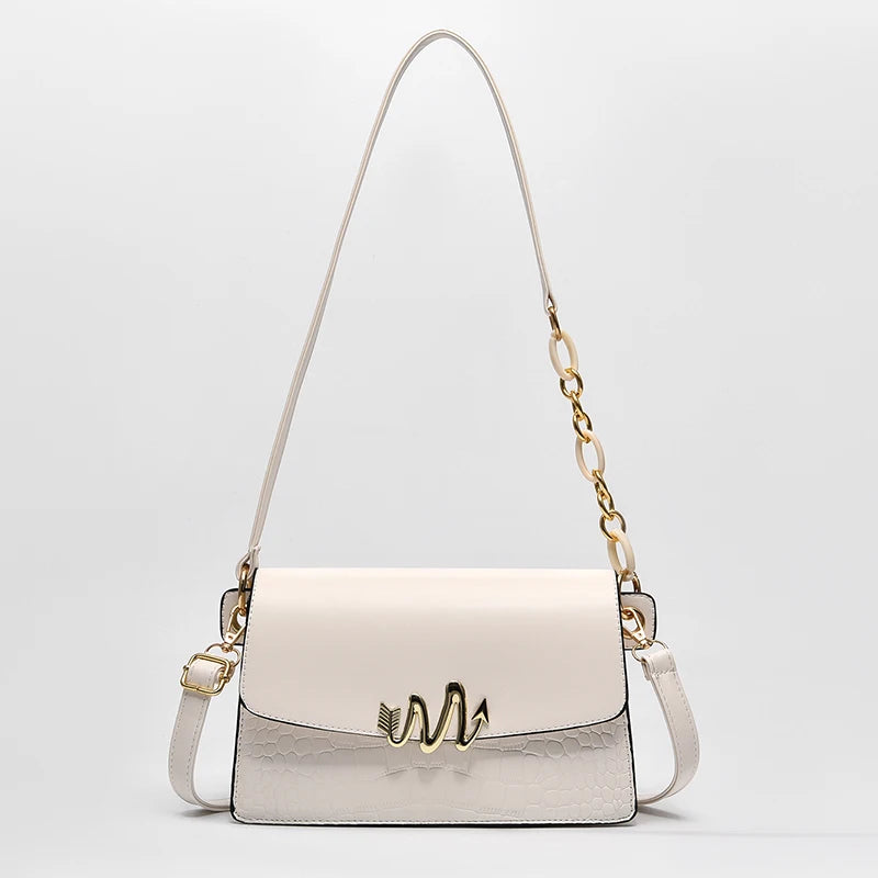 2022 New Flip crocodile Grain All-match Solid Color Cross-body Bag Pu Leather Factory Wholesale Woman Bags Single Shoulder Bags