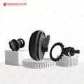 For Komatsu PC200 Excavator Undercarriage Spare Parts Track Bottom Roller Sprocket Top Carrier Roller Construction Machinery Par