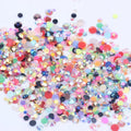 Hot Sale Resin Multi-color Optional Mixed Size Jelly Color 2/3/4/5mm1000PCS Flat Bottom AB Nail Stick Drill