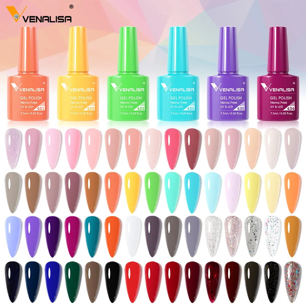 VENALISA New Color Nail Gel Polish Vip4 HEMA Free Standard Upgrade 60 Colors Varnish Enamel Lacquer UV LED Hot Manicure