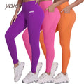 YK Nine Minute Pants Hip Lifting Tummy Tightening Women's High Elastic Waist Scrunch Butt Compression Quick Dry Running Exercise