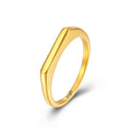 ShuoyeW 2.3mm Stainless Steel Ring Silver Rose Gold INS Minimalist Basic Small Glossy Stainless Steel Ring Finger Ring 762