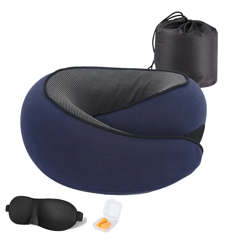 Quality Products Memory Foam Neck Pillow Relieve Neck Pain for Home Office Outdoor Travel Neck Pillow