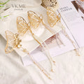 VKME  New Jewelry Trend Fashion Pearl Butterfly Fringe Claw Hair Clips for Women