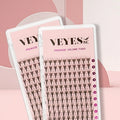 Handmade 5D Premade Volume Fans Double Heated Curl 7-25mm Length Natural Long Base Matte Finish Loose False Eyelashes Vegan