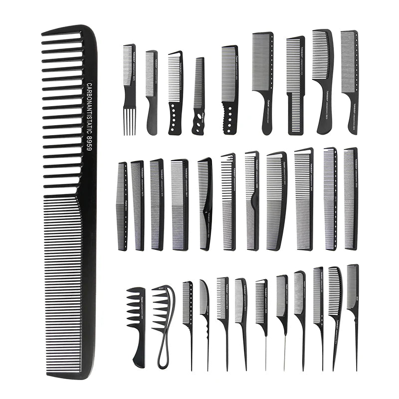 Beauty Salon Pro Tools Professional Hairdressing Comb Anti Static Carbon Fiber Plastic Hair Styling Comb