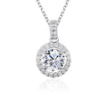 Drop Shipping Moissanite  Necklace 925 Sterling Silver  Necklace Pendant Heart Initial Necklaces