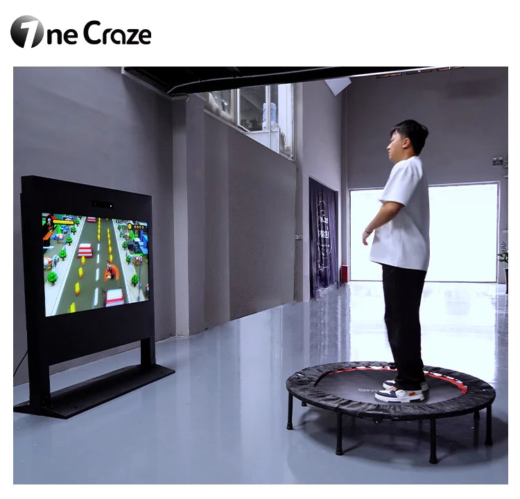 Original and Hot Ar Trampoline Kinect Sensor Interactive Games Interact Game with hd Display Screen for Children Playground