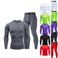 Mens Jogger Sets Gym Fitness Shorts Sets Quick Dry Sweat-wicking Men Tight-fitting Suit Two Piece Set Tracksuits for Men
