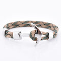 Popular Sale Fashion Latest Hand Make Parachute Cord Rope Anchor Bracelet