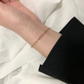 PVD Plating 18K Gold Plated Stainless Steel Paperclip Chain Ladies Bracelets