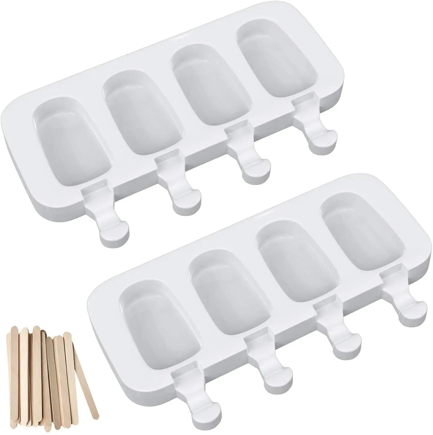 Ice Cream Mould Ice Cube Tray Popsicle Barrel Diy Mold Silicone Ice Cream Mold With Popsicle Stick